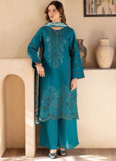 Stella By Mahnur Embroidered Lawn 3 Piece Unstitched Suit MN25S D-03B SEPHORA
